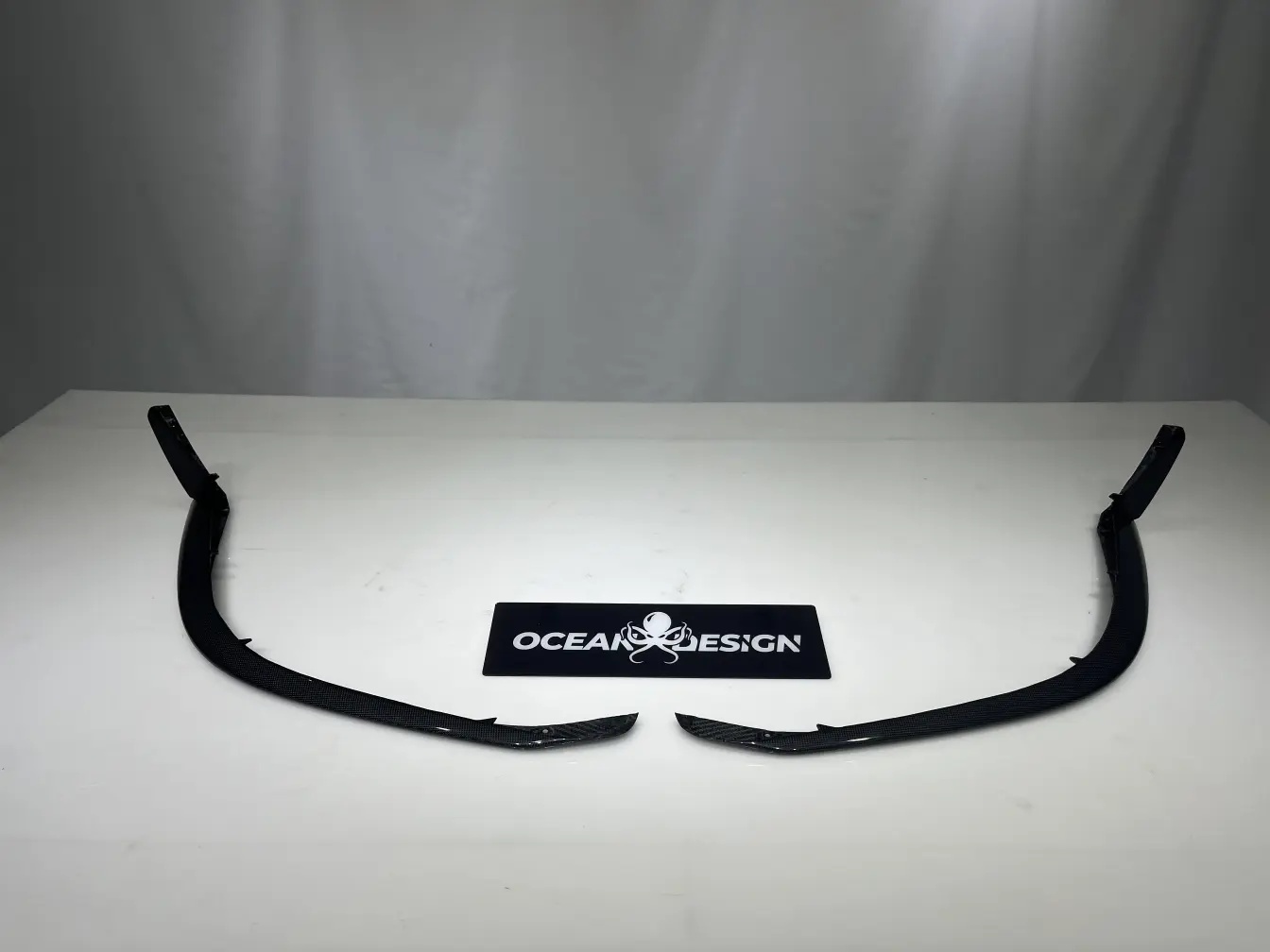 2022- Up Ferrari 296 GTB & GTS Type F171 Front Bumper Protectors Dry Carbon Fiber OEM Series Bodykit