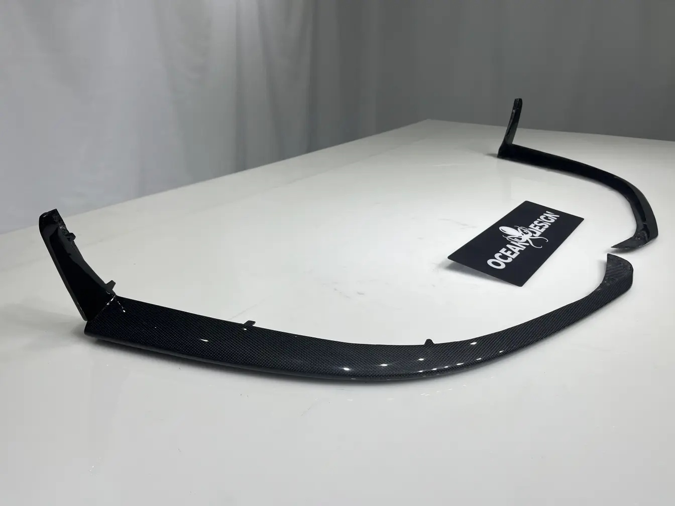 2022- Up Ferrari 296 GTB & GTS Type F171 Front Bumper Protectors Dry Carbon Fiber OEM Series Bodykit