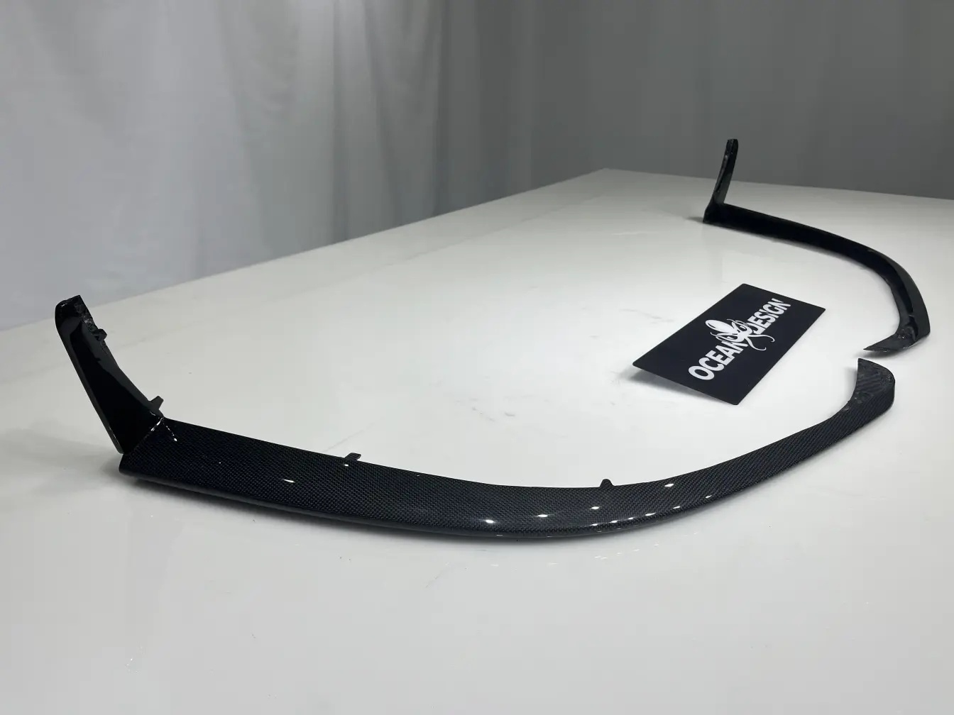 2022- Up Ferrari 296 GTB & GTS Type F171 Front Bumper Protectors Dry Carbon Fiber OEM Series Bodykit