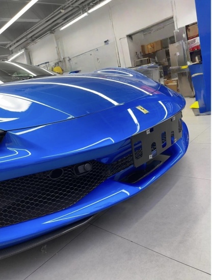 2022- Up Ferrari 296 GTB & GTS Type F171 Front Bumper Protectors Dry Carbon Fiber OEM Series Bodykit