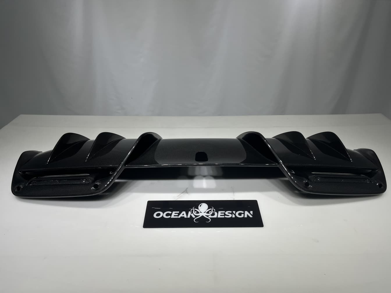 2022- Up Ferrari 296 GTB & GTS(F171) Rear Diffuser Dry Carbon Fiber OEM Series Bodykit