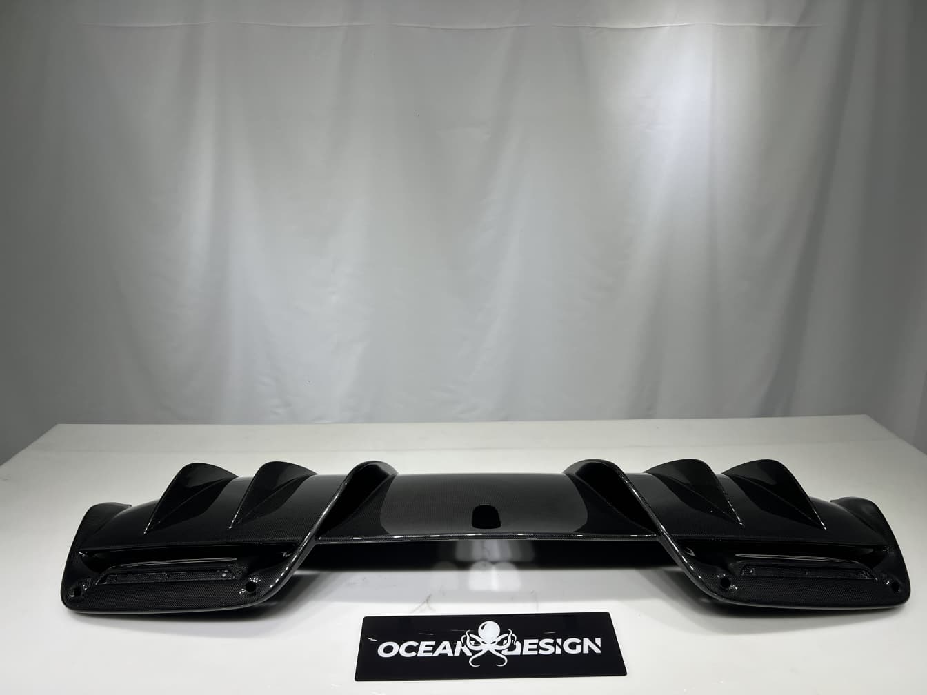 2022- Up Ferrari 296 GTB & GTS(F171) Rear Diffuser Dry Carbon Fiber OEM Series Bodykit