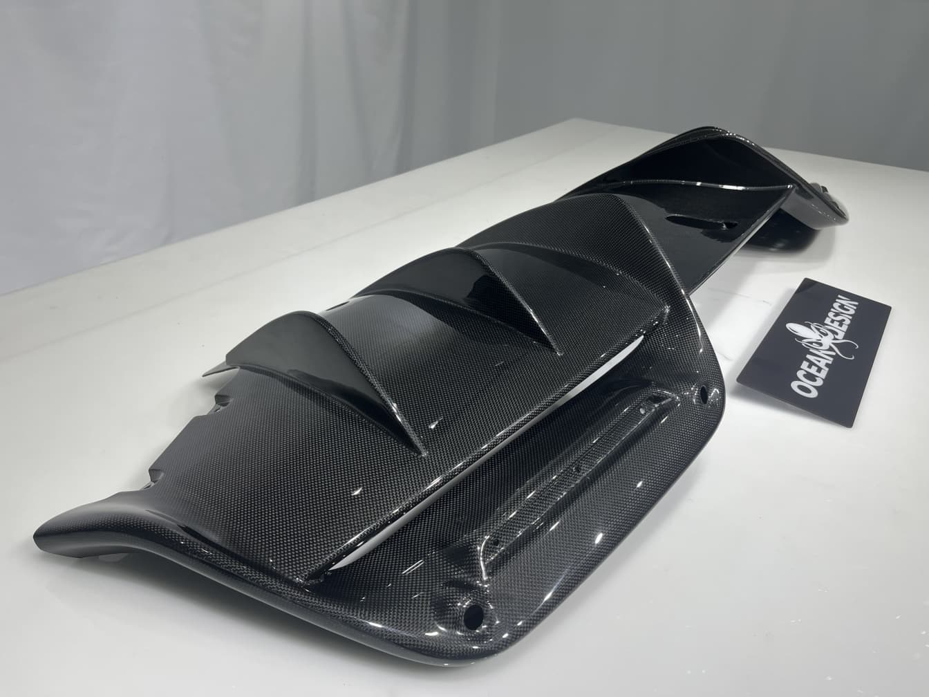 2022- Up Ferrari 296 GTB & GTS(F171) Rear Diffuser Dry Carbon Fiber OEM Series Bodykit