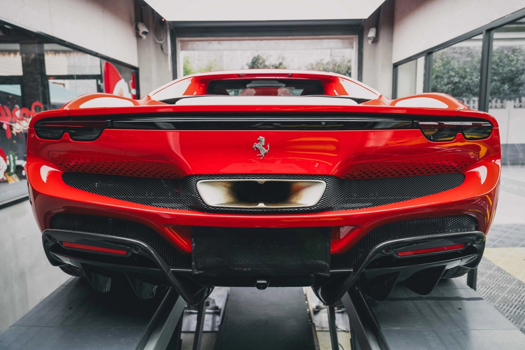 2022- Up Ferrari 296 GTB & GTS(F171) Rear Diffuser Dry Carbon Fiber OEM Series Bodykit