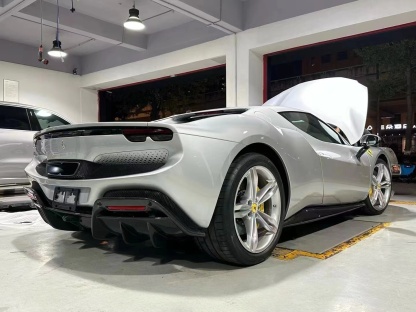 2022- Up Ferrari 296 GTB & GTS(F171) Rear Diffuser Dry Carbon Fiber OEM Series Bodykit