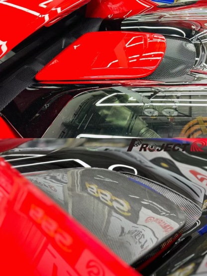 Ferrari 296 OEM Style Dry Carbon Parts - styling view