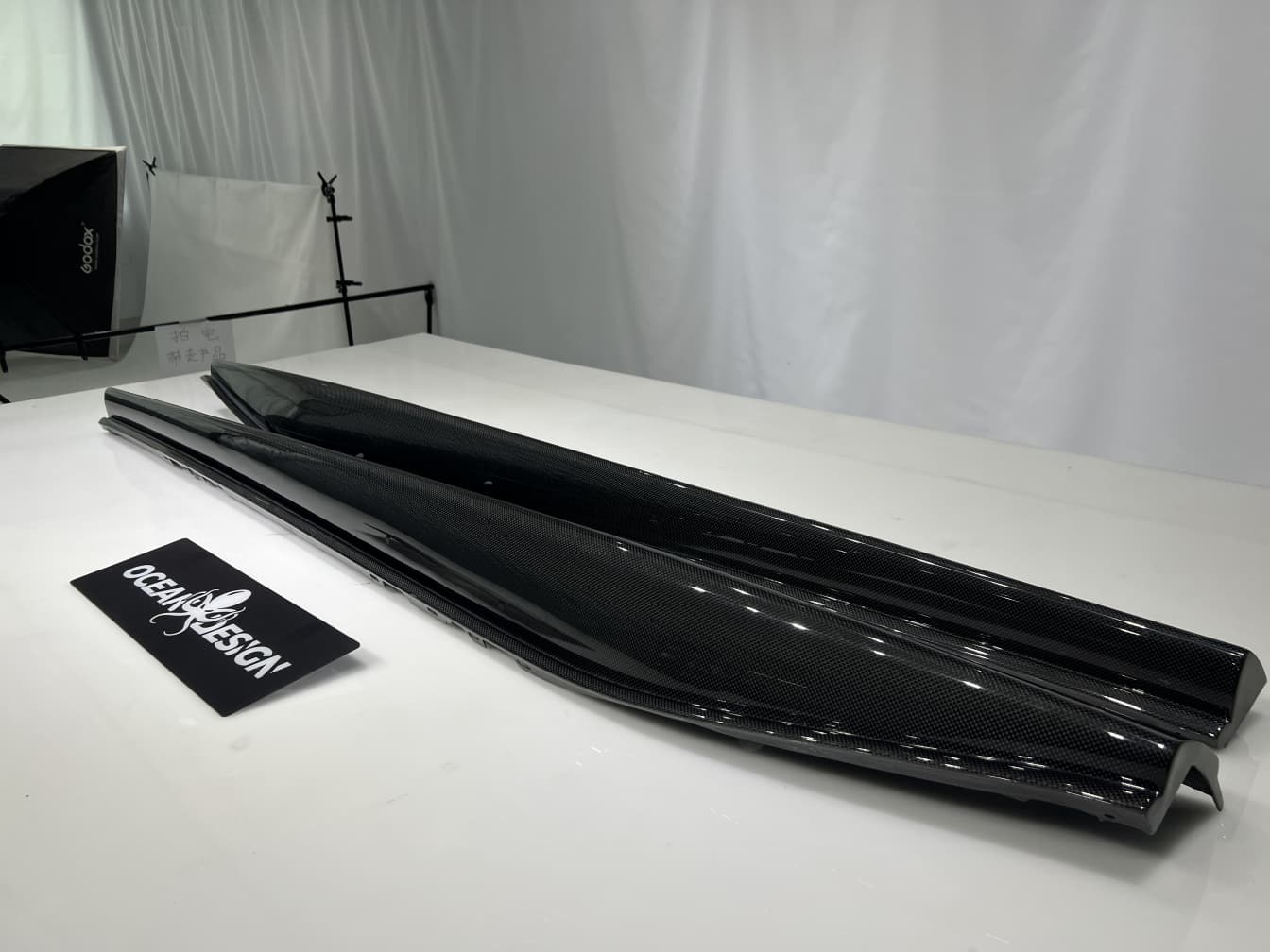 2022- Up Ferrari 296 GTB & GTS F171 Side Skirts Dry Carbon Fiber OEM Series Bodykit
