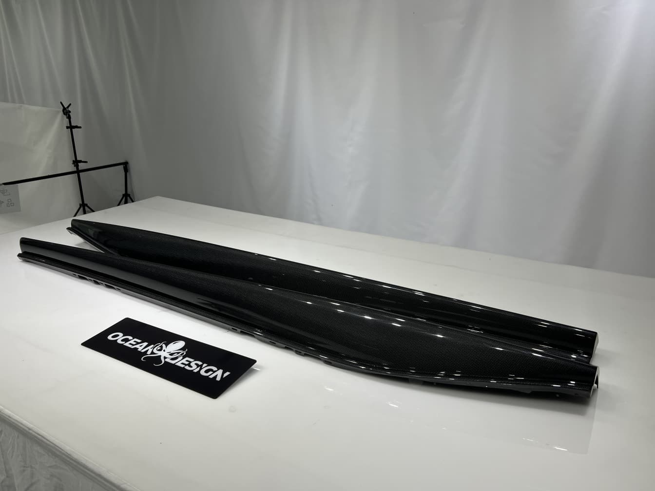 2022- Up Ferrari 296 GTB & GTS F171 Side Skirts Dry Carbon Fiber OEM Series Bodykit