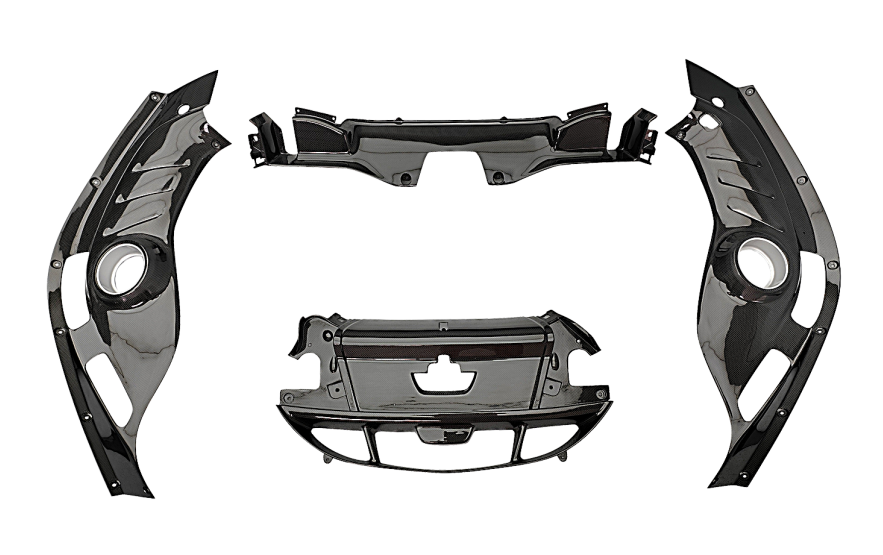 2022- Up Ferrari 296 GTB(F171) Rear Engine Compartment Trim Dry Carbon Fiber OEM Series Bodykit