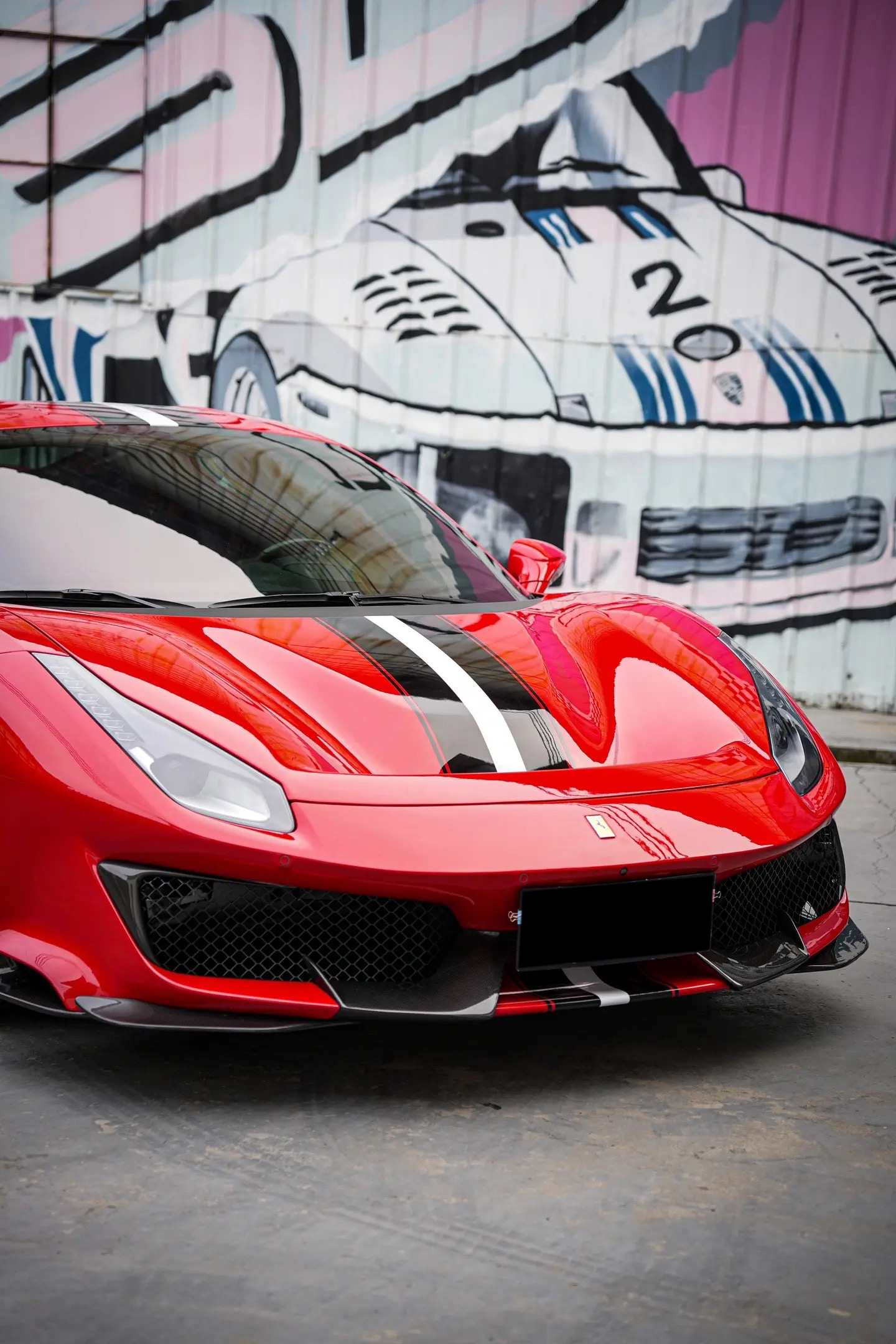 2015-2020 Ferrari 488 GTB & Spider Pista Style Upgrade Kit Dry Carbon Fiber