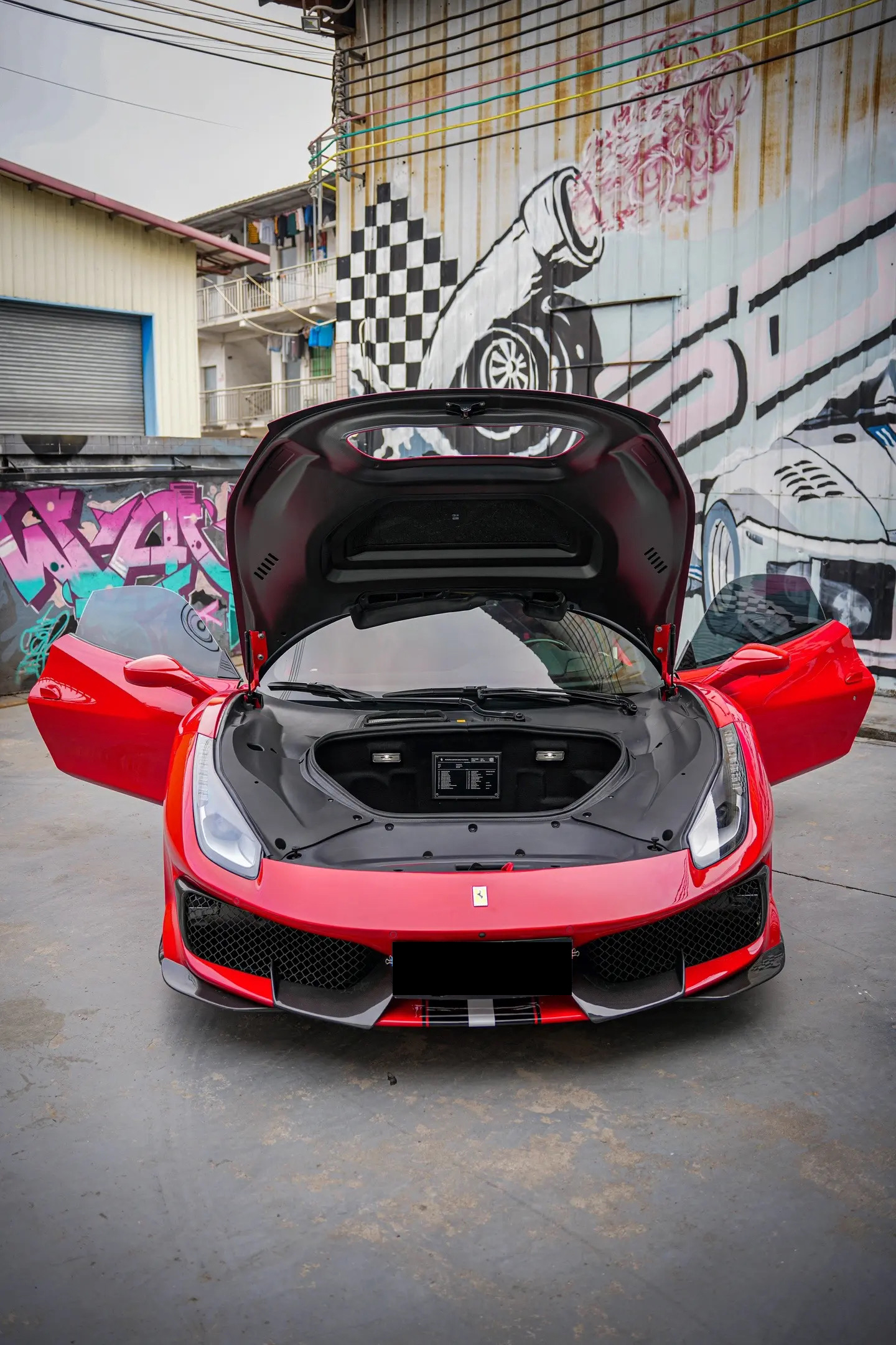 2015-2020 Ferrari 488 GTB & Spider Pista Style Upgrade Kit Dry Carbon Fiber