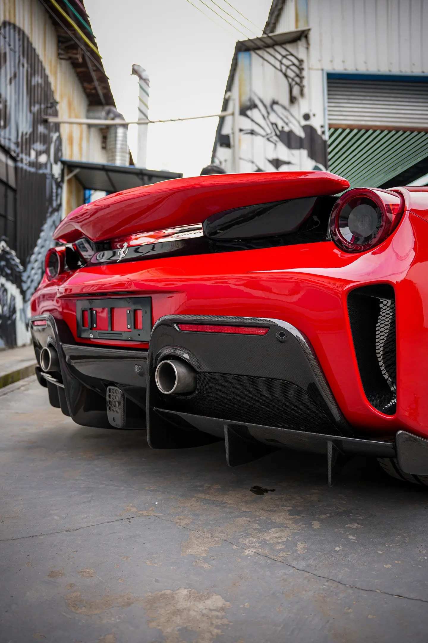 2015-2020 Ferrari 488 GTB & Spider Pista Style Upgrade Kit Dry Carbon Fiber