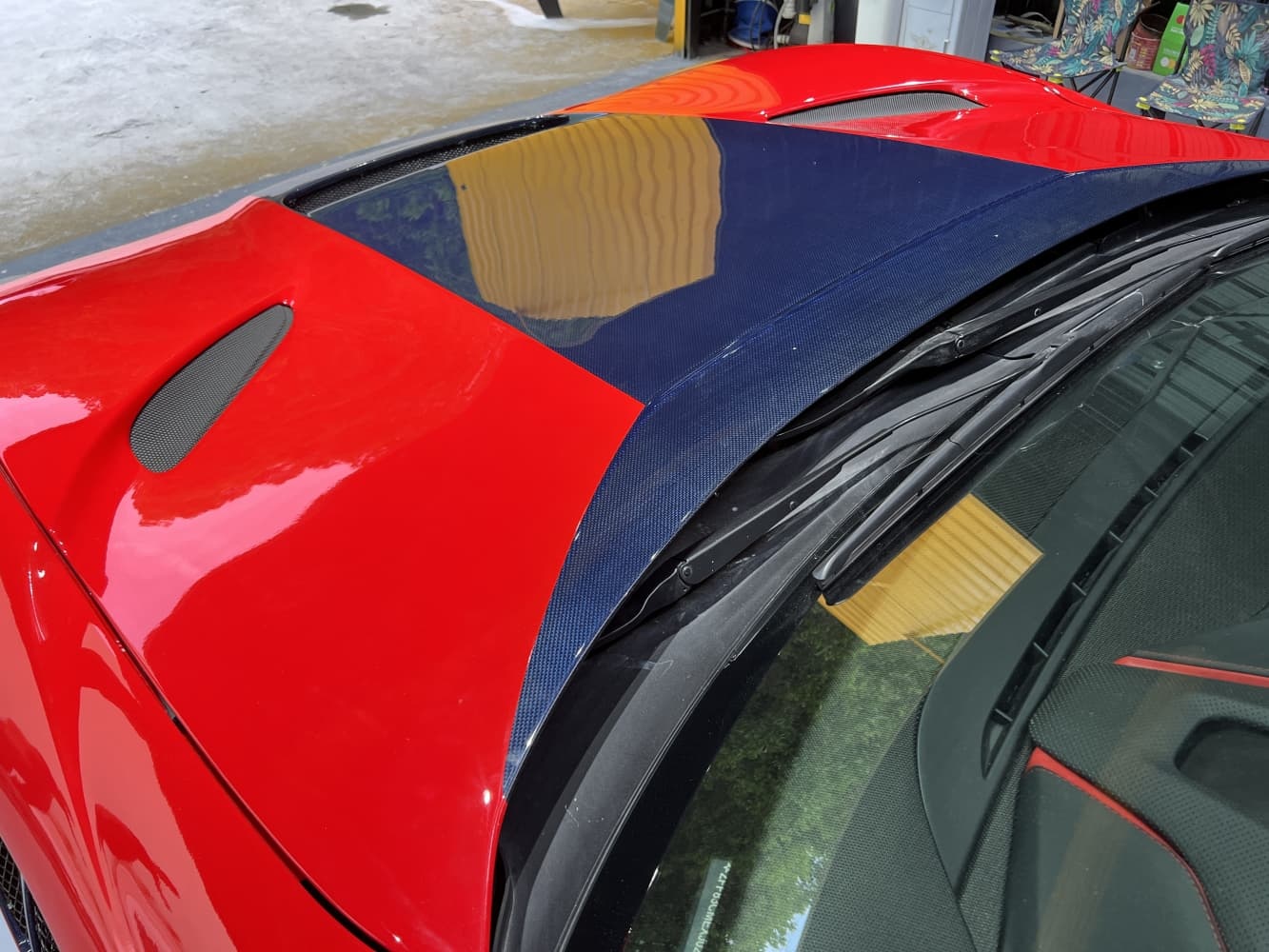 2018- Up Ferrari 812 Superfast & GTS Hood Bonnet Dry Carbon Fiber MSY Series Bodykit
