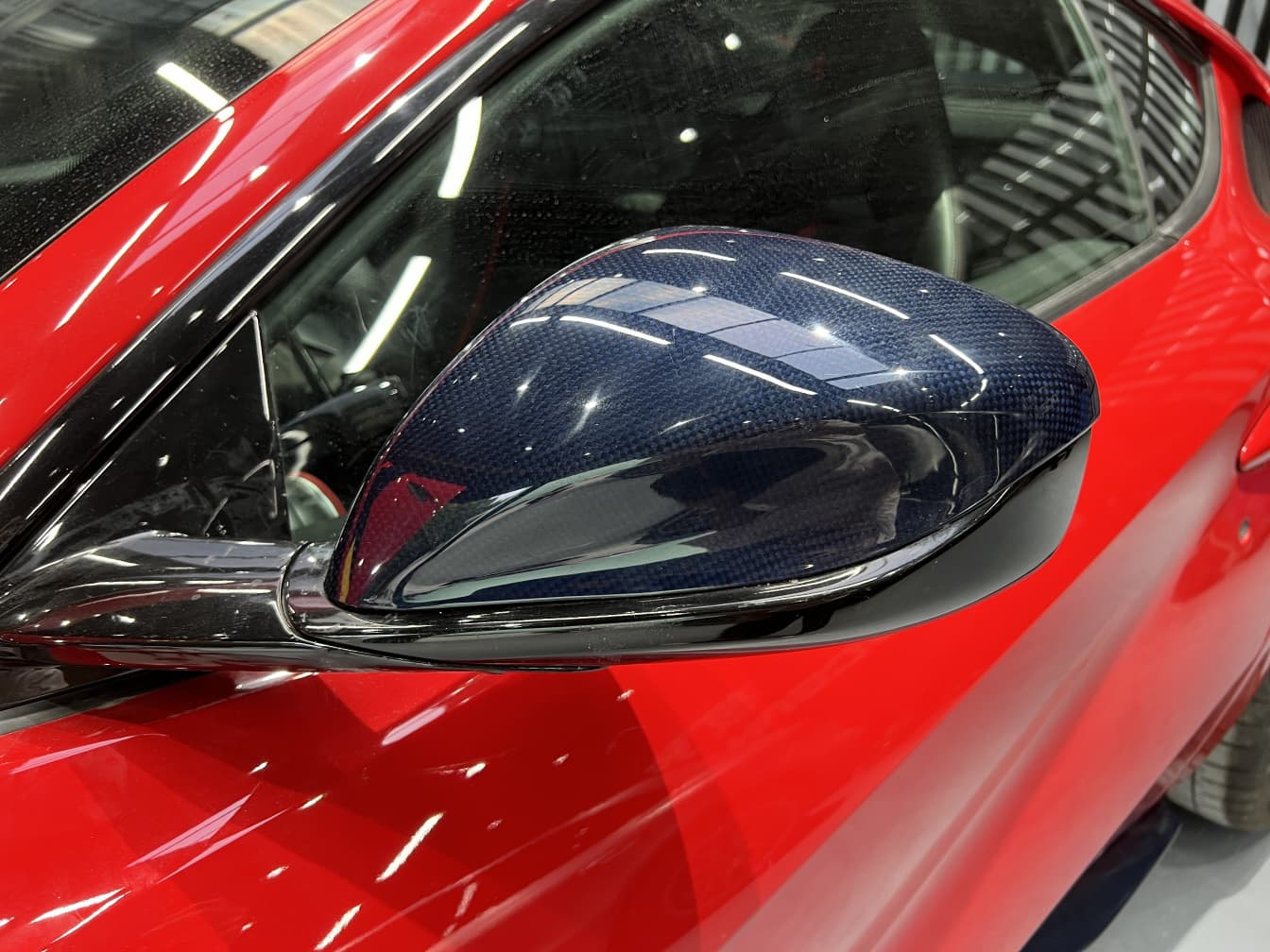 2018- Up Ferrari 812 Superfast & GTS Wing Mirrors Housing Dry Carbon Fiber MSY Series Bodykit