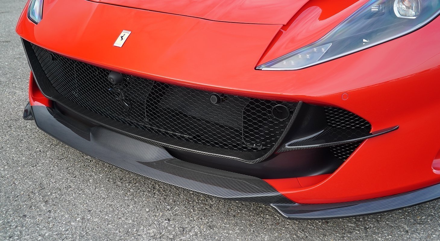 2018- Up Ferrari 812 Superfast & GTS Front Bumper Attachment Dry Carbon Fiber N Series Bodykit