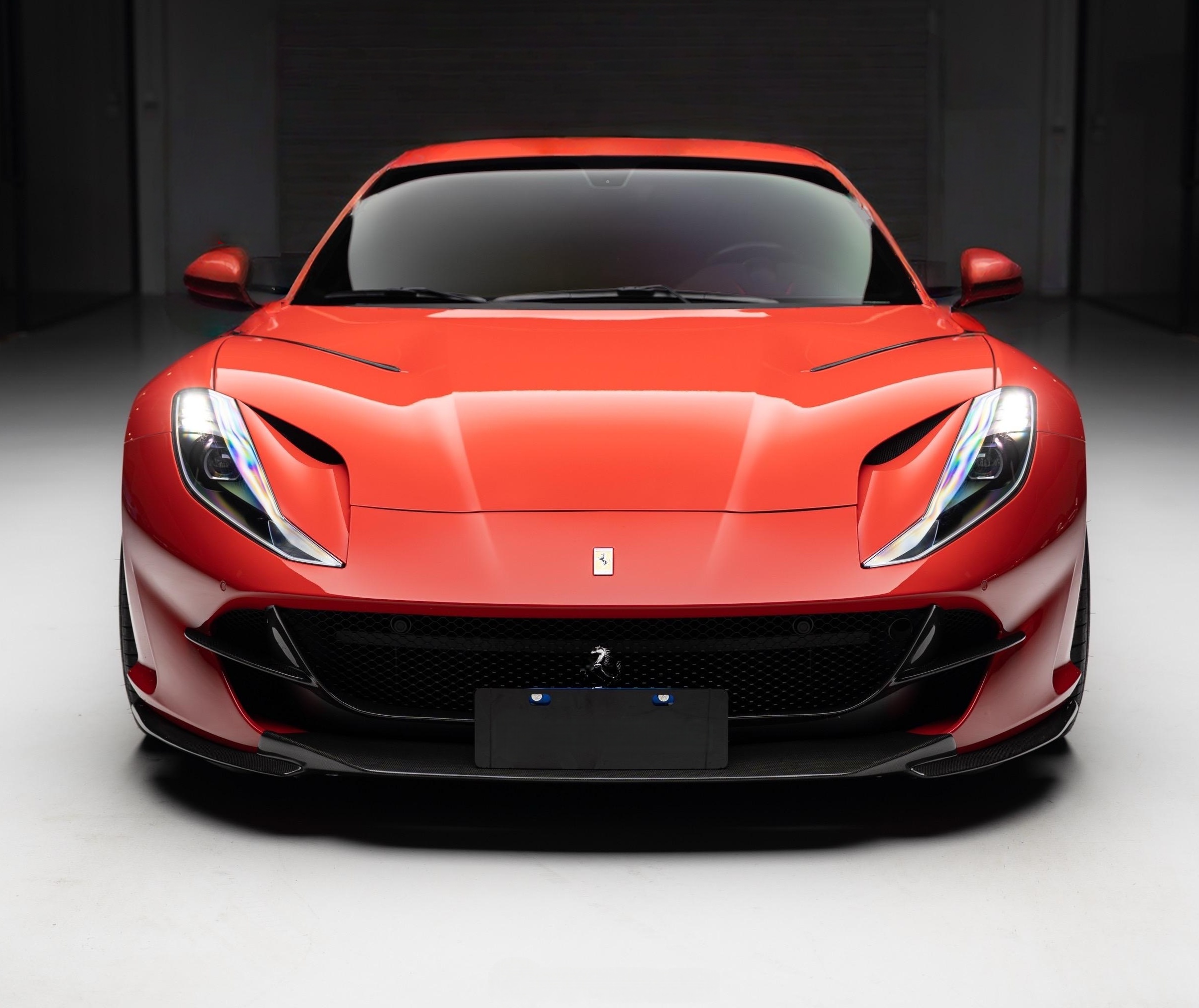2018- Up Ferrari 812 Superfast & GTS Front Bumper Attachment Dry Carbon Fiber N Series Bodykit