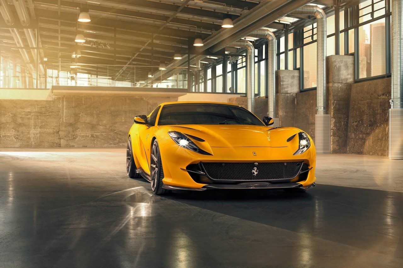 2018- Up Ferrari 812 Superfast & GTS Splitter Front Lip Dry Carbon Fiber N Series Bodykit