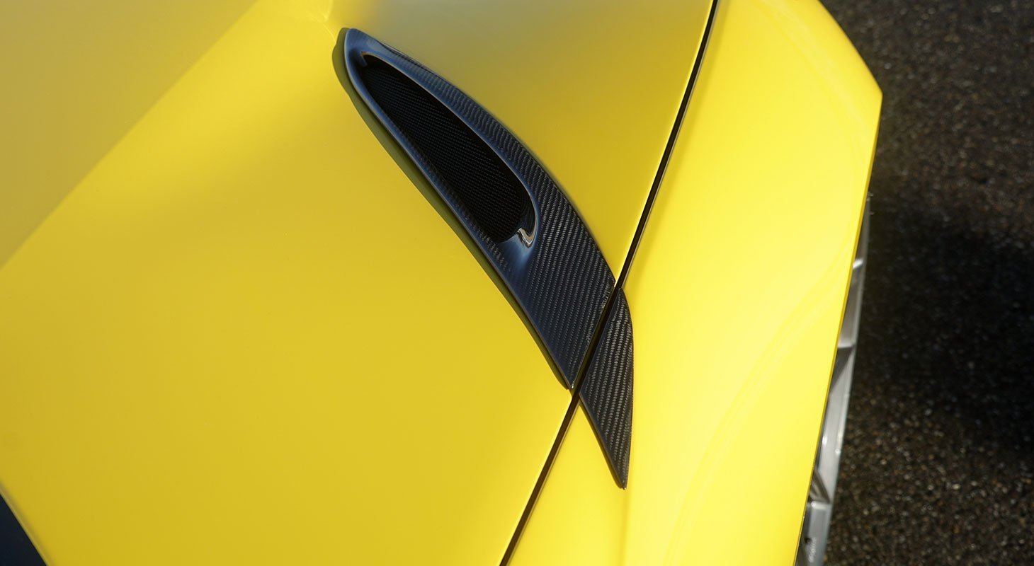 2018- Up Ferrari 812 Superfast & GTS Hood Vent Trim Dry Carbon Fiber N Series Bodykit