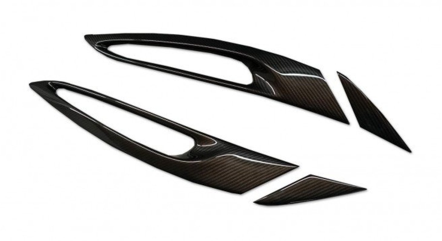 2018- Up Ferrari 812 Superfast & GTS Hood Vent Trim Dry Carbon Fiber N Series Bodykit