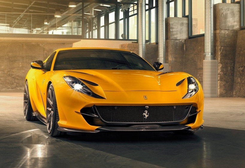 2018- Up Ferrari 812 Superfast & GTS Hood Vent Trim Dry Carbon Fiber N Series Bodykit