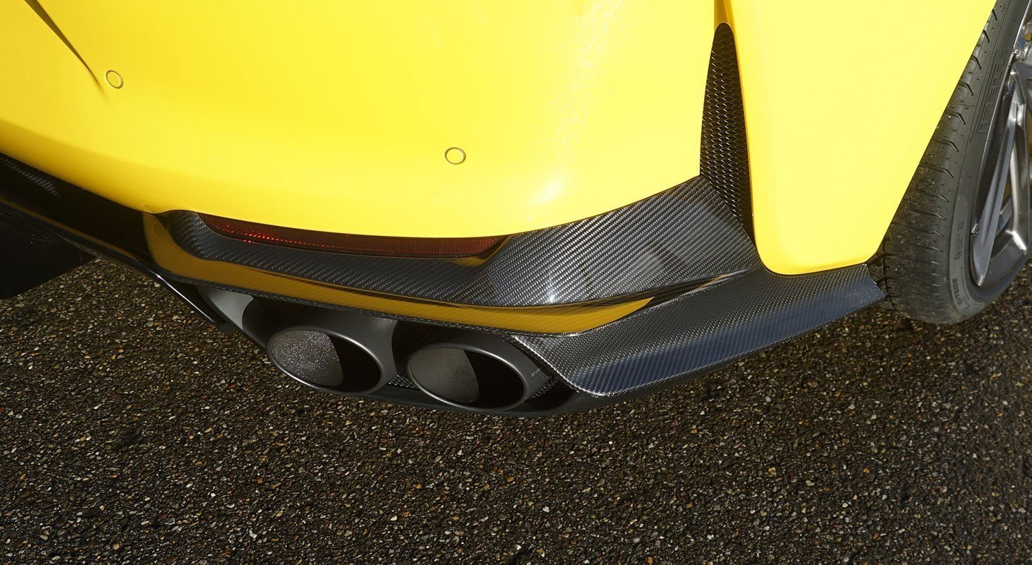 2018- Up Ferrari 812 Superfast & GTS Rear Bumper Protectors Dry Carbon Fiber N Series Bodykit