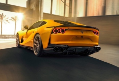 2018- Up Ferrari 812 Superfast & GTS Rear Bumper Protectors Dry Carbon Fiber N Series Bodykit