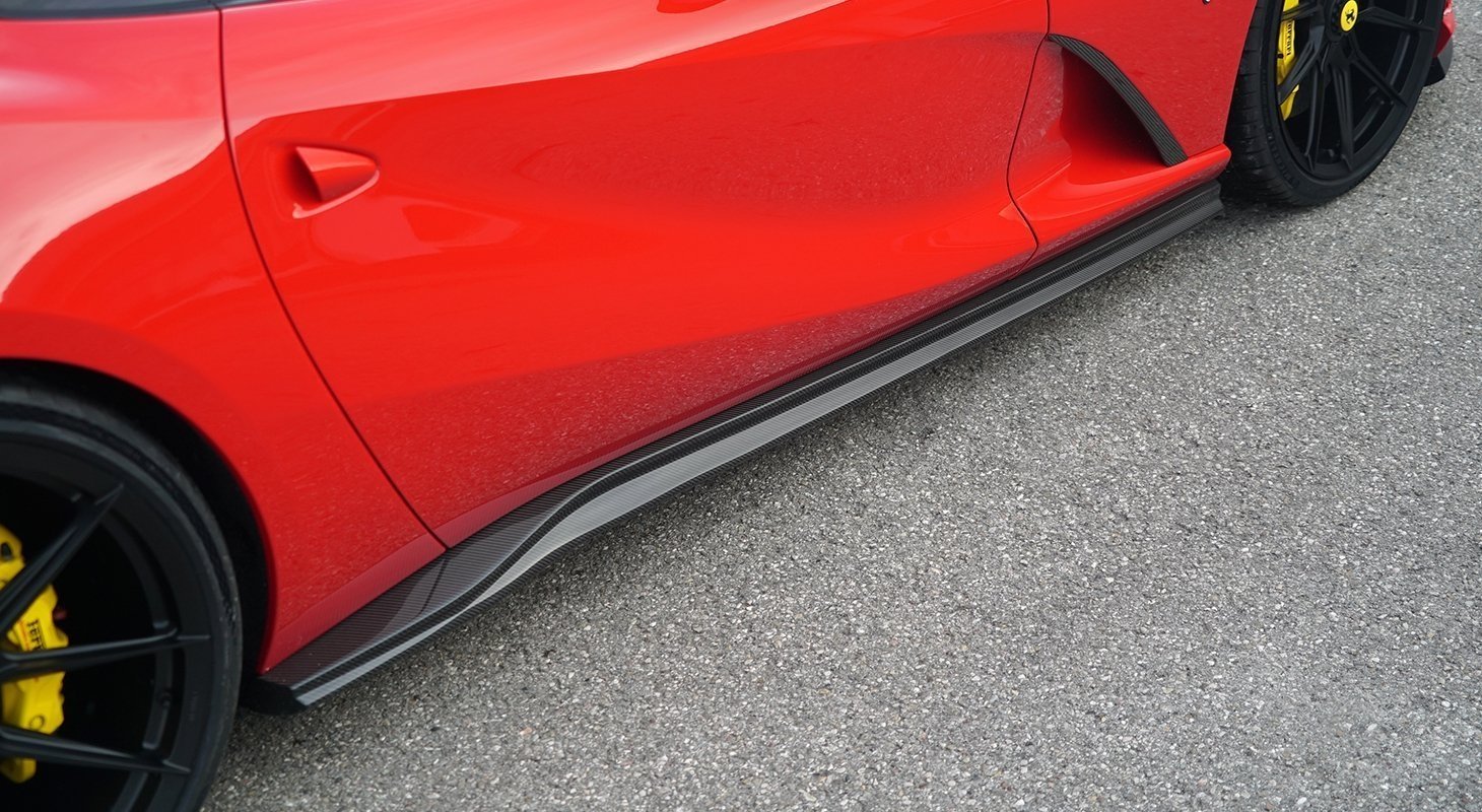 2018- Up Ferrari 812 Superfast & GTS Side Skirts Dry Carbon Fiber N Series Bodykit