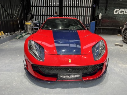2018- Up Ferrari 812 Superfast & GTS Front Bumper Air Vent Dry Carbon Fiber MSY Series Bodykit