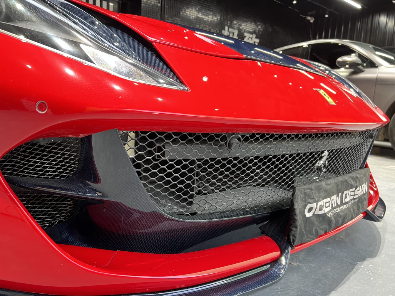2018- Up Ferrari 812 Superfast & GTS Front Bumper Air Vent Dry Carbon Fiber MSY Series Bodykit