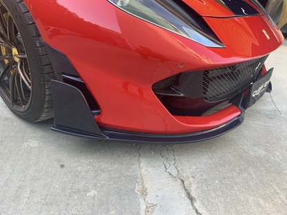 2018- Up Ferrari 812 Superfast & GTS Front Bumper Side Vents Dry Carbon Fiber MSY Series Bodykit