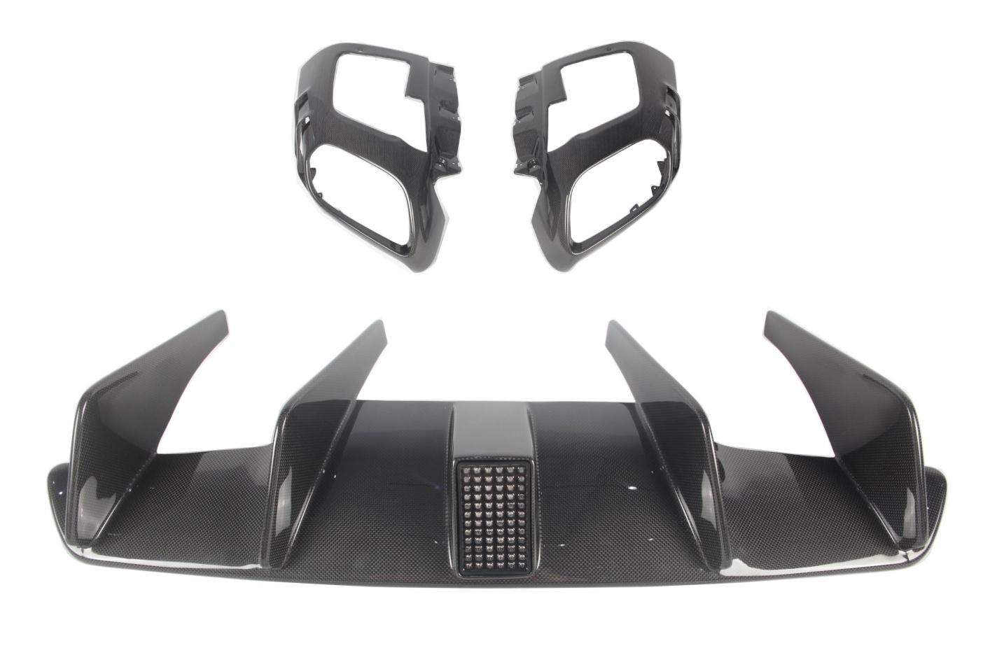 2018- Up Ferrari 812 Superfast & GTS Rear Diffuser Dry Carbon Fiber MSY Series Bodykit