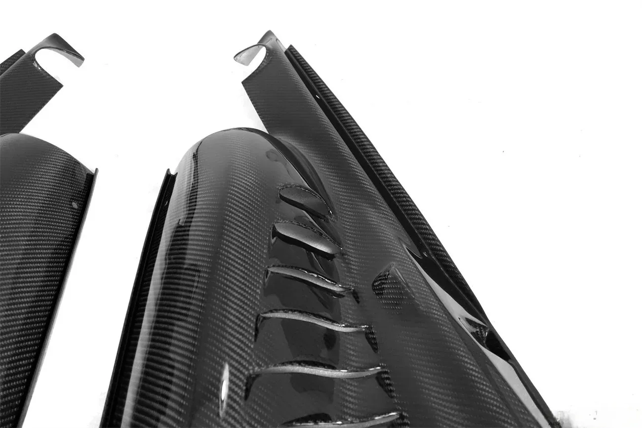 2019-2024 Ferrari F8 Engine Interior Dry Carbon Fiber OEM Series Bodykit