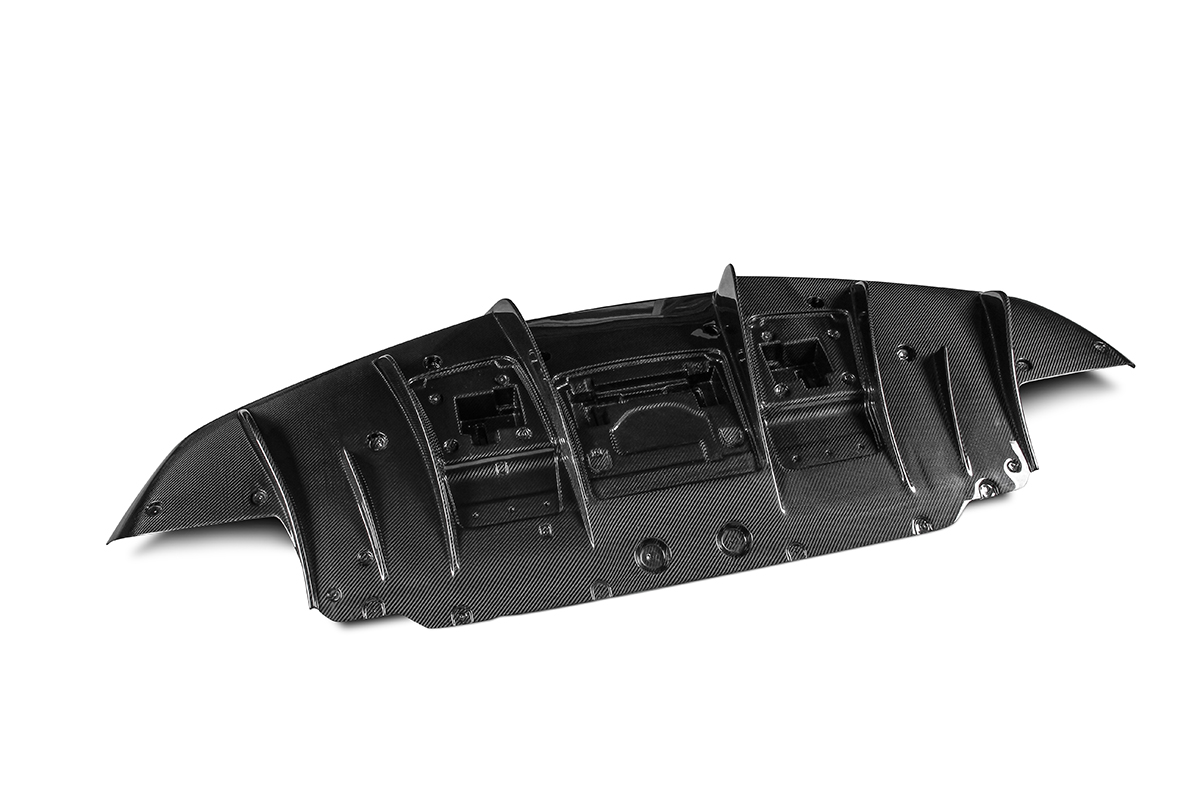 2019-2024 Ferrari F8 Rear Diffuser Dry Carbon Fiber OEM Series Bodykit