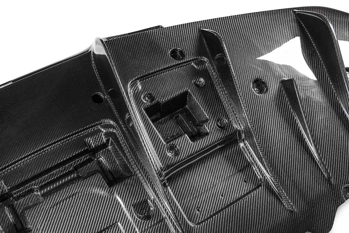2019-2024 Ferrari F8 Rear Diffuser Dry Carbon Fiber OEM Series Bodykit