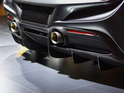 2019-2024 Ferrari F8 Rear Diffuser Dry Carbon Fiber OEM Series Bodykit