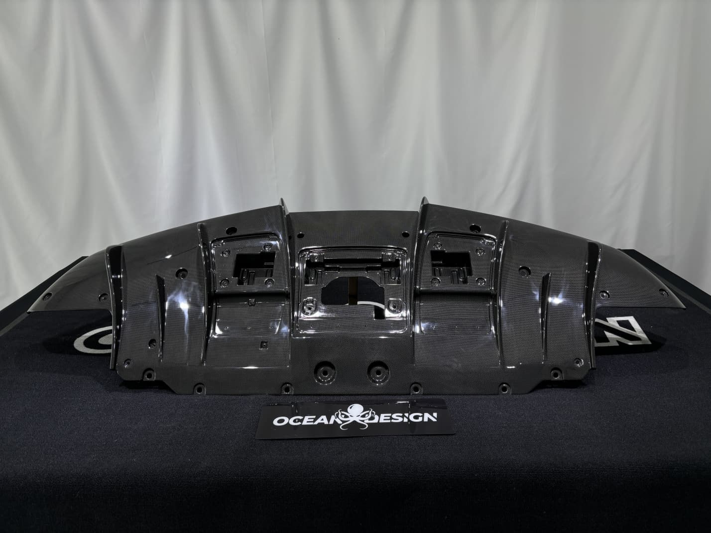 2019-2024 Ferrari F8 Rear Diffuser Dry Carbon Fiber OEM Series Bodykit
