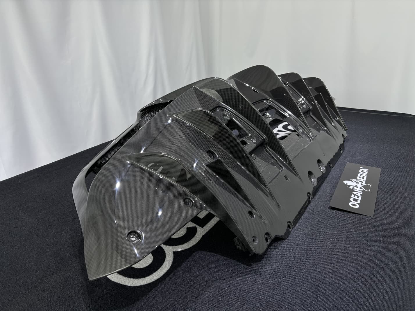 2019-2024 Ferrari F8 Rear Diffuser Dry Carbon Fiber OEM Series Bodykit