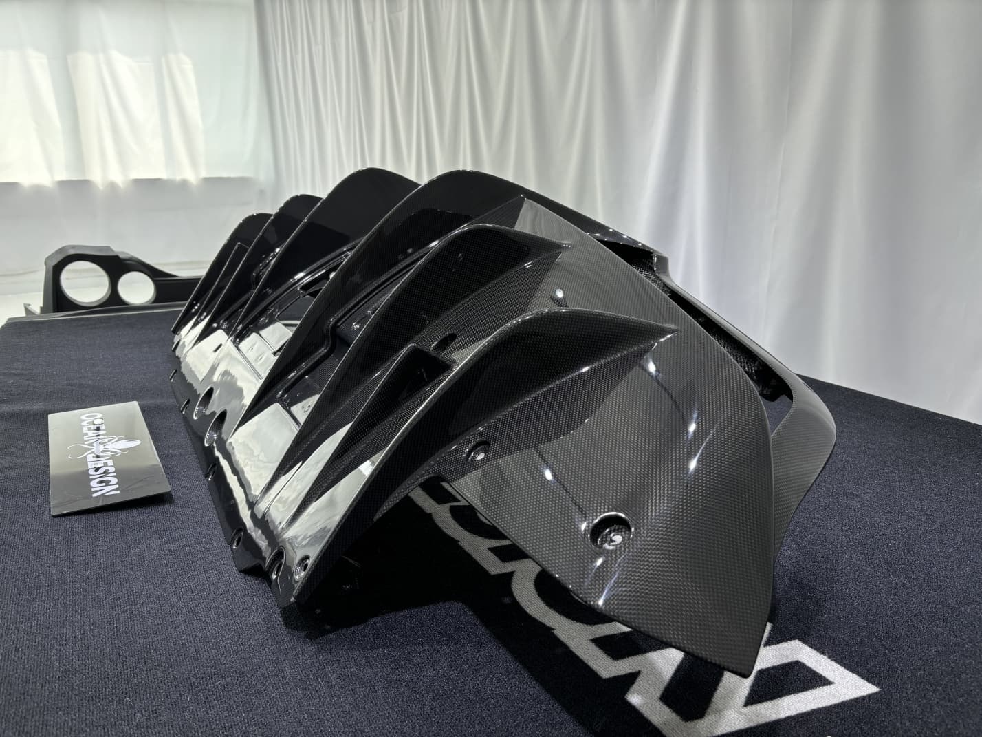 2019-2024 Ferrari F8 Rear Diffuser Dry Carbon Fiber OEM Series Bodykit