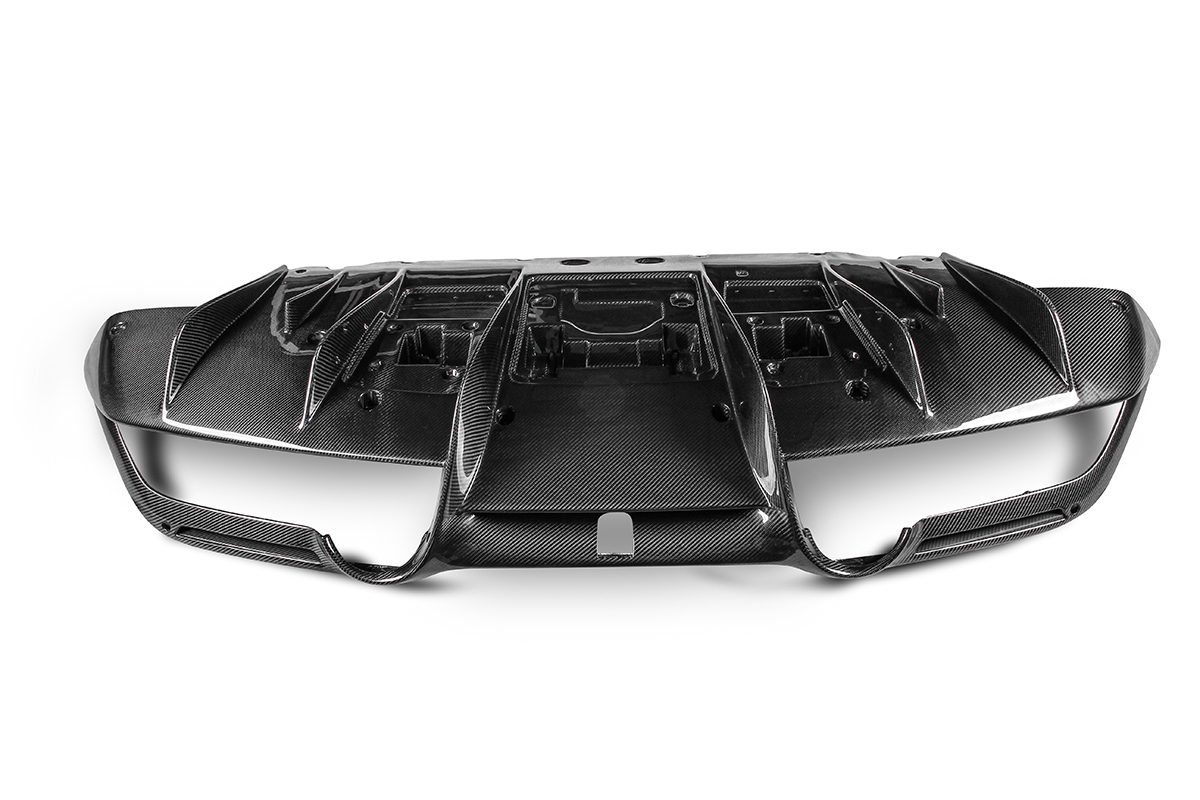2019-2024 Ferrari F8 Rear Diffuser Dry Carbon Fiber OEM Series Bodykit