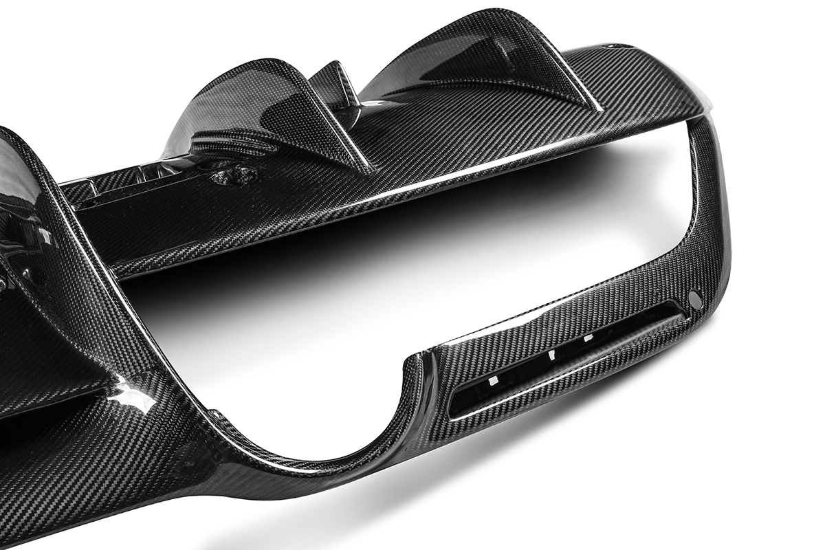 2019-2024 Ferrari F8 Rear Diffuser Dry Carbon Fiber OEM Series Bodykit