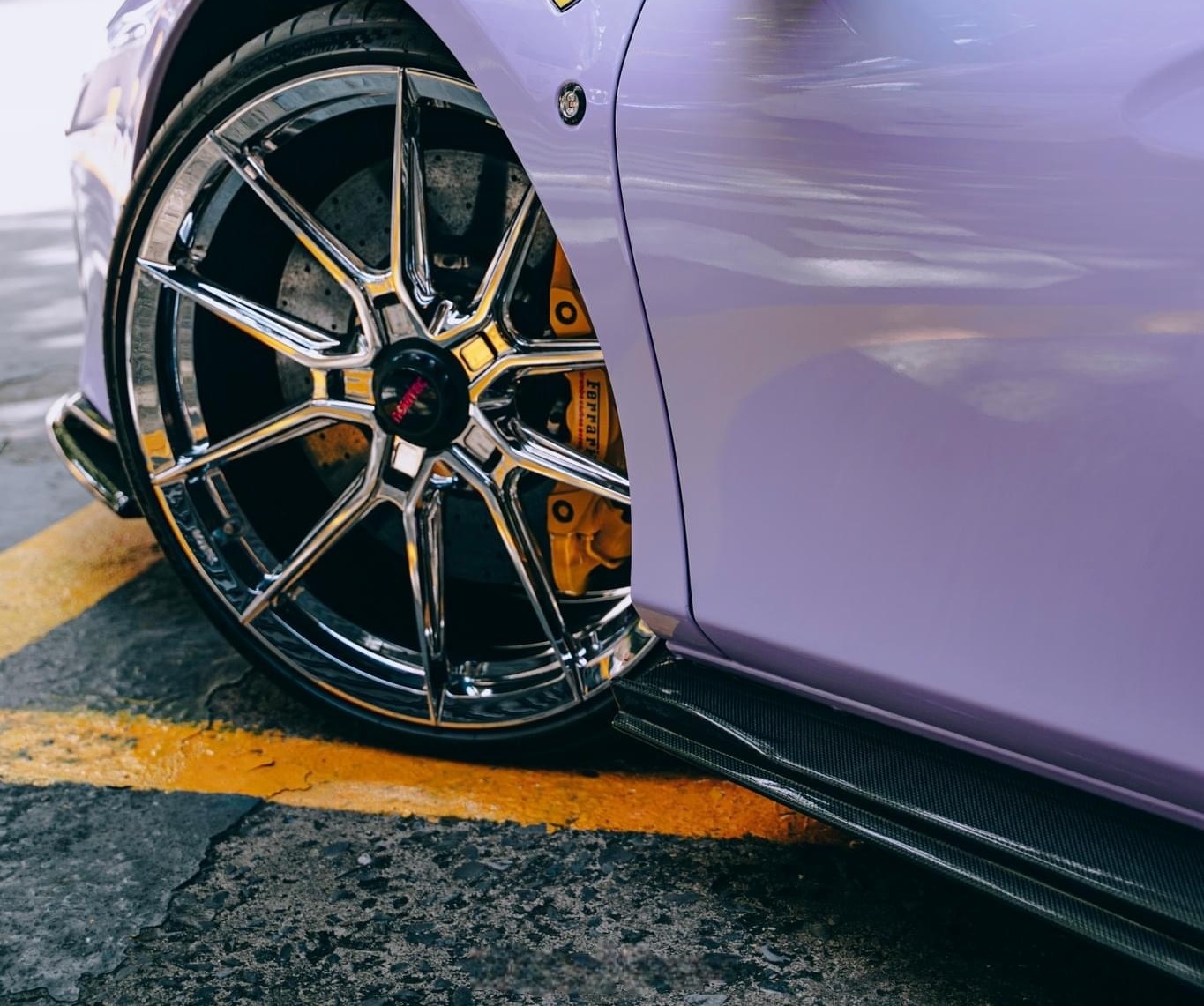 2019-2024 Ferrari F8 Side Skirts Dry Carbon Fiber OEM Series Bodykit