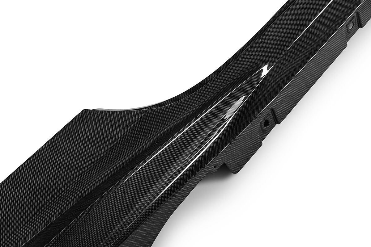 2019-2024 Ferrari F8 Side Skirts Dry Carbon Fiber OEM Series Bodykit