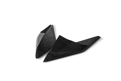 2019-2024 Ferrari F8 Side Air Intake Fins Flaps Wings Dry Carbon Fiber OEM Series Bodykit
