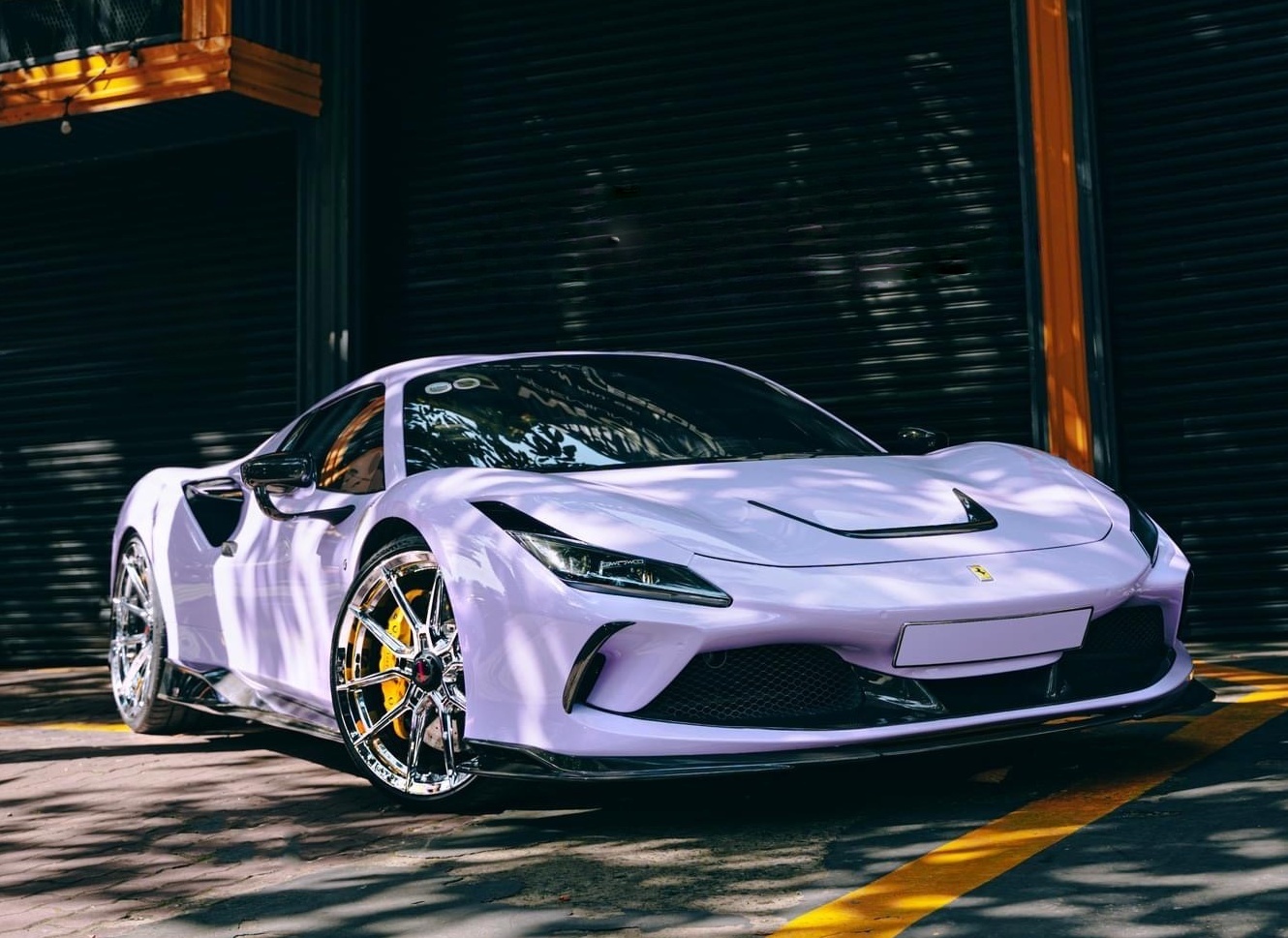 2019-2024 Ferrari F8 Splitter Front Lip Dry Carbon Fiber OEM Series Bodykit