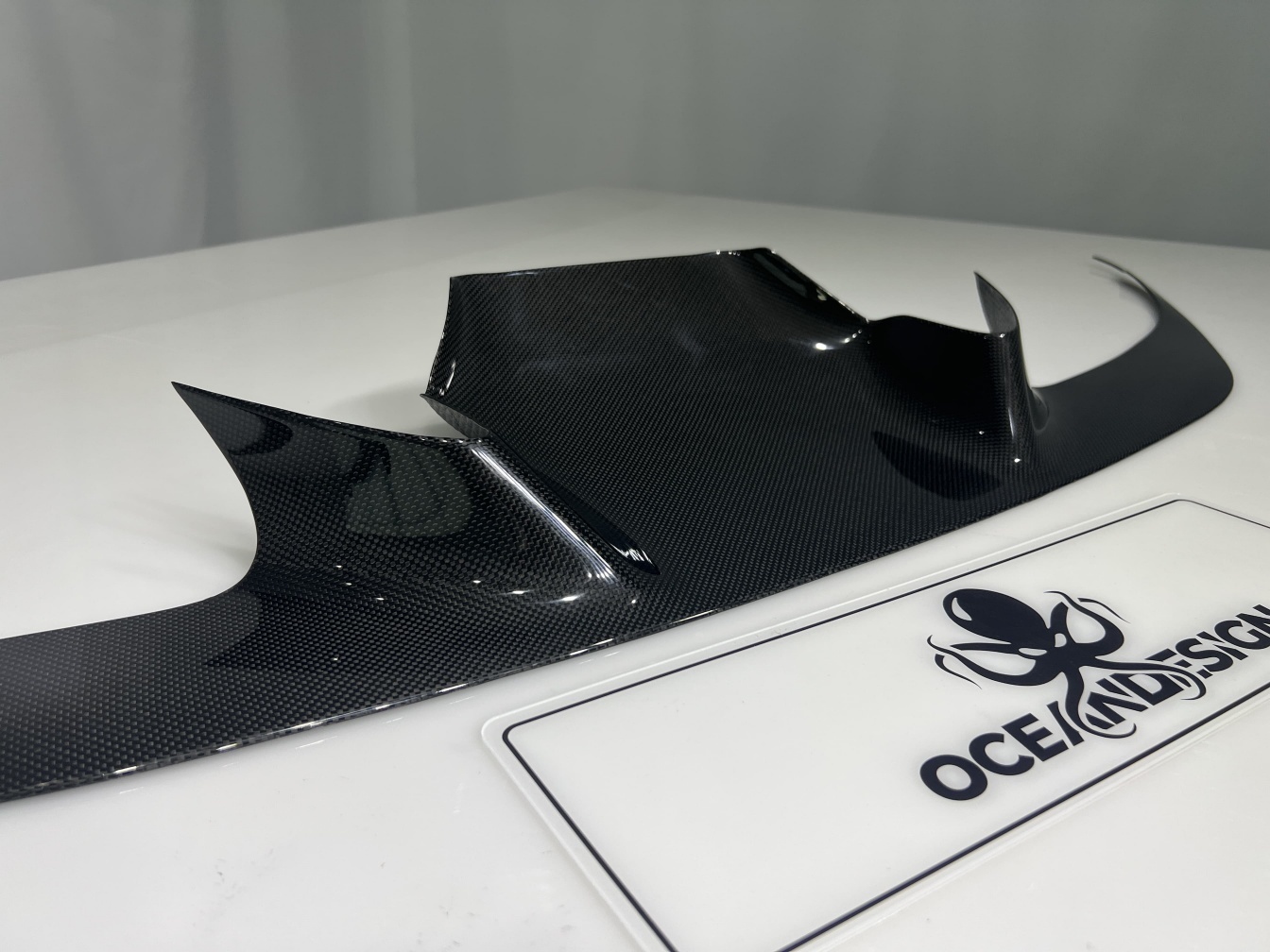 2019-2024 Ferrari F8 Splitter Front Lip Dry Carbon Fiber OEM Series Bodykit