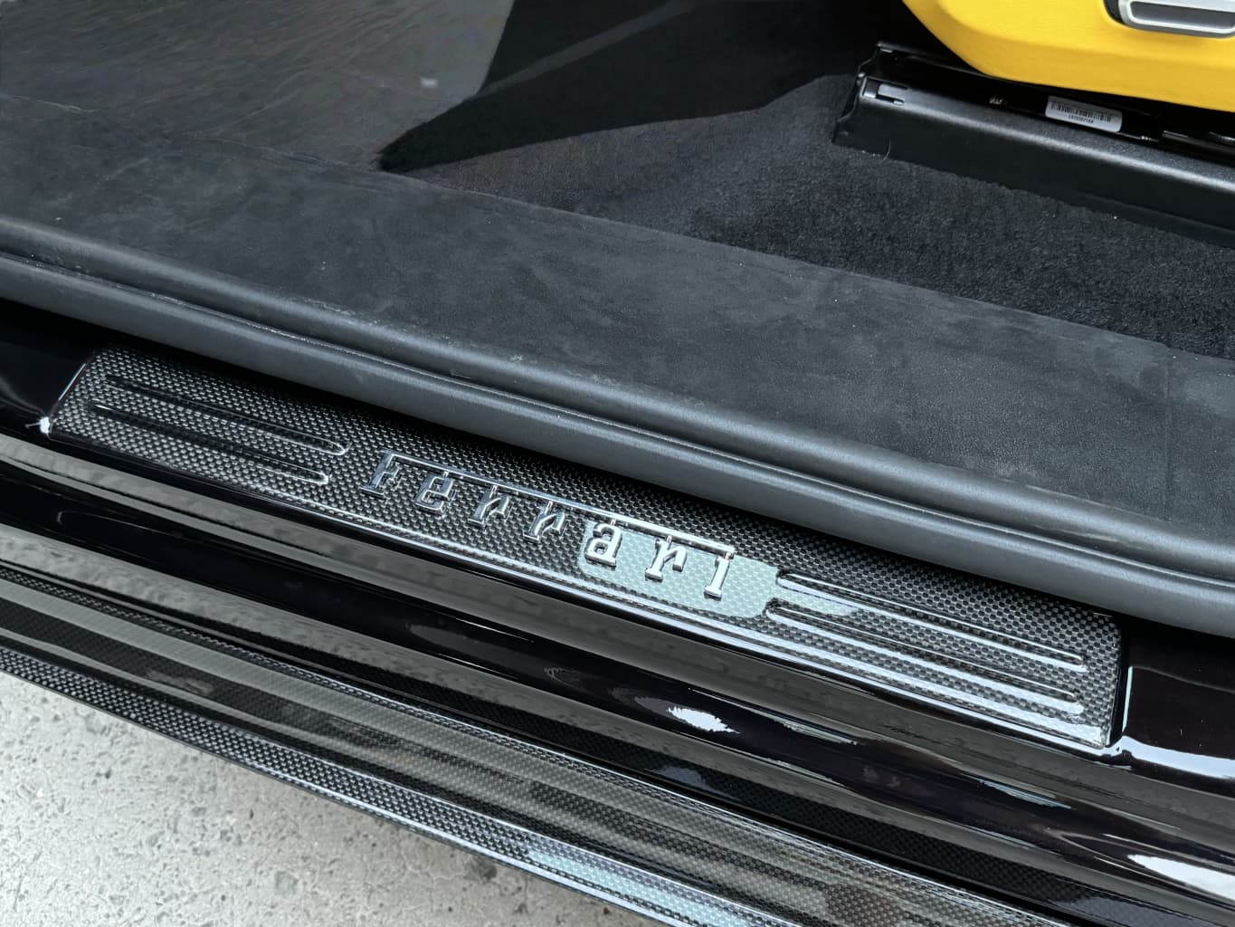 Ferrari Purosangue FUV 2023-2025 Entrance Panels Door Sills Dry Carbon Fiber OEM Series Bodykit