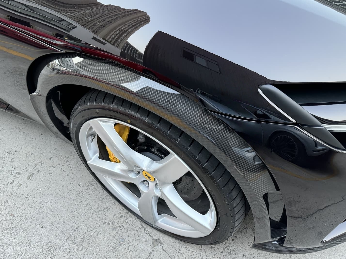 Ferrari Purosangue FUV 2023-2025 Wheel Arch Trim Dry Carbon Fiber OEM Series Bodykit