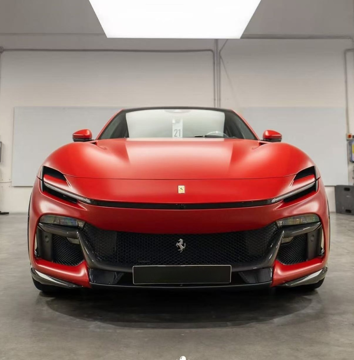 Ferrari Purosangue FUV 2023-2025 Splitter Front Lip Dry Carbon Fiber OEM Series Bodykit