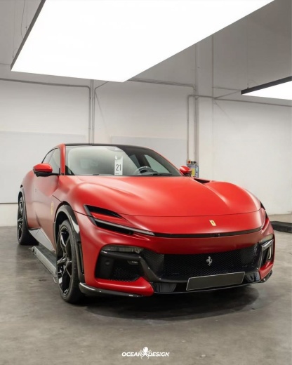 Ferrari Purosangue FUV 2023-2025 Splitter Front Lip Dry Carbon Fiber OEM Series Bodykit