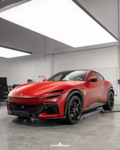 Ferrari Purosangue FUV 2023-2025 Splitter Front Lip Dry Carbon Fiber OEM Series Bodykit